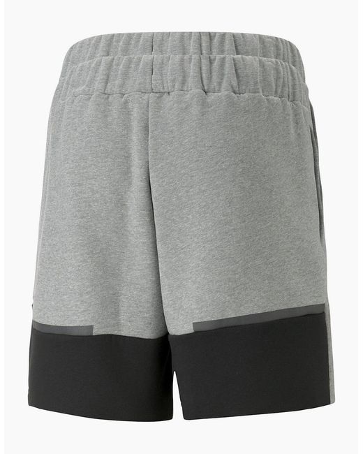 PUMA Gray Teamcup Casuals Shorts Football Shorts for men