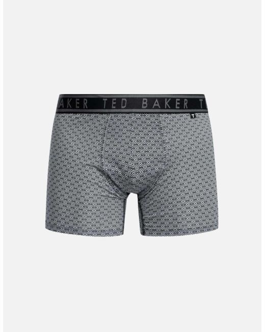 Ted Baker Black 3-Pack Geo Print Boxer Briefs for men