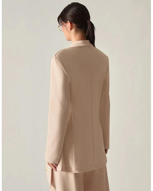 James Lakeland Natural Cream Side Sash Blazer