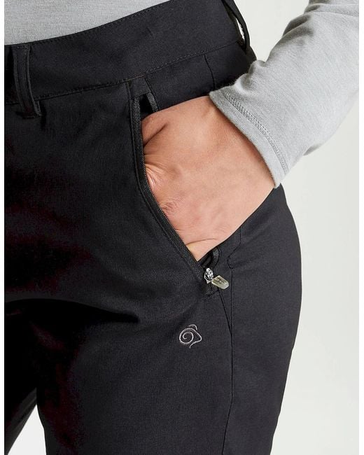 Craghoppers Black Ladies Expert Kiwi Pro Stretch Trousers