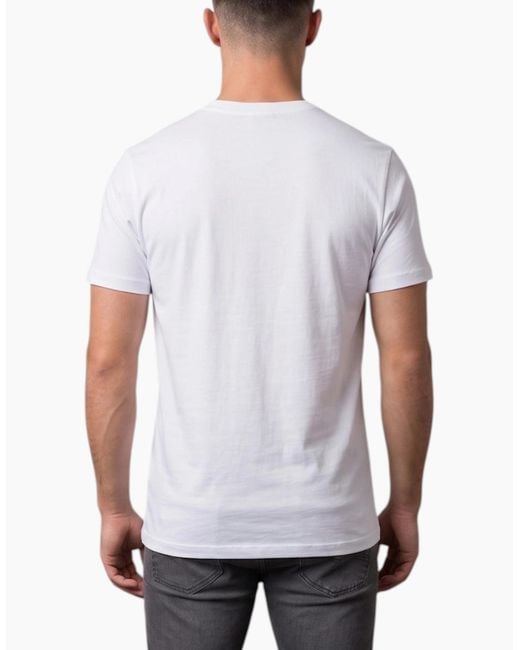 883 Police White T Shirts Parco Cotton Tee for men