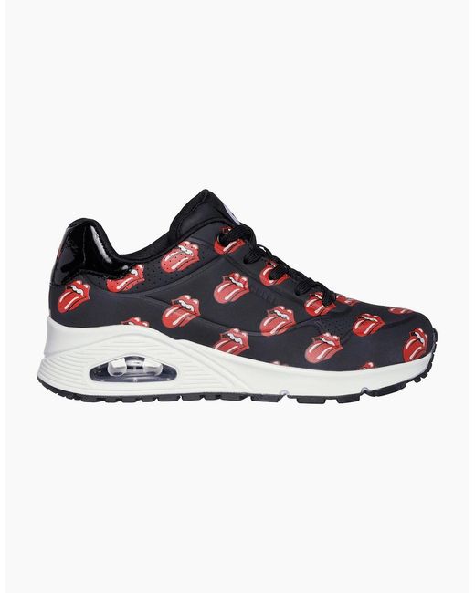 Skechers Blue Stones Repeat Lick Lyric La Low Top Trainers