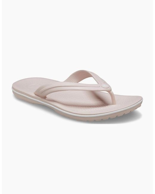 CROCSTM White Crocband Flip Thermoplastic Quartz Flip Flops