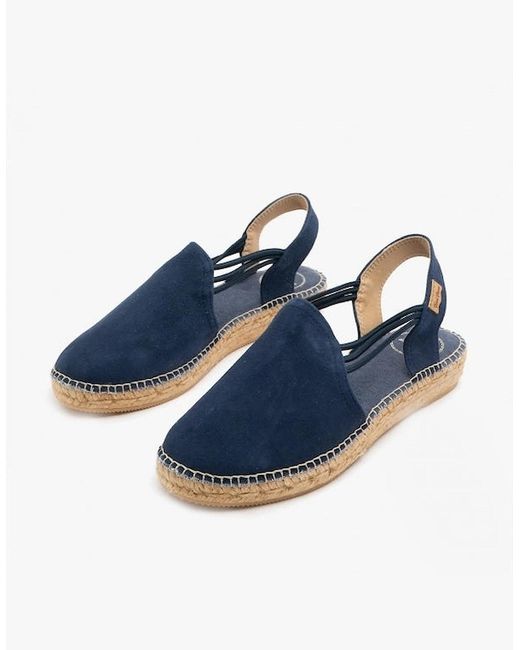 Toni Pons Blue Nuria Suede Espadrille Sandals