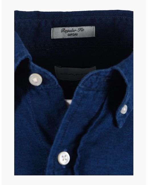 Gant Blue Reg Oxford Shirt Dark for men