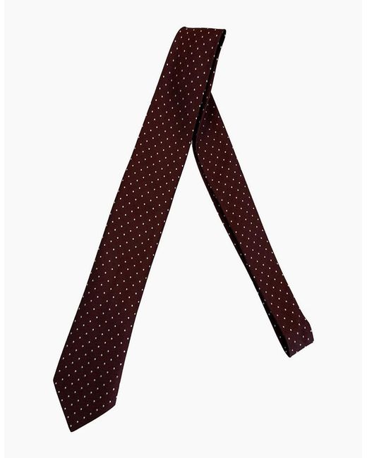 Boss Purple C-Tie 7.5Cm Burgundy for men