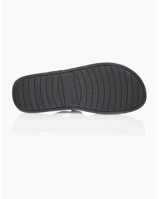 Silver Street London Black Crouchend Sandals for men