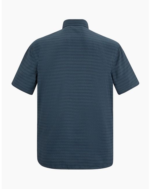 Regatta Blue Mindano Triangle Short-Sleeved Shirt for men