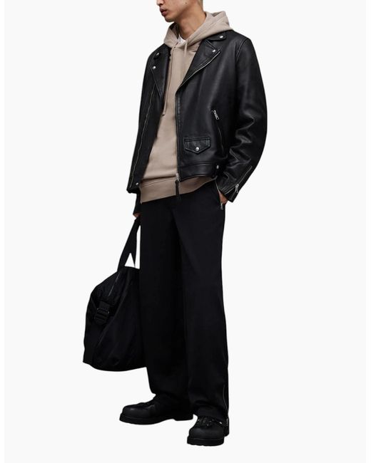 AllSaints Gray All Saints Raven Oth Hoodies Long Sleeve Pullover Jumper Cotton Winter New for men