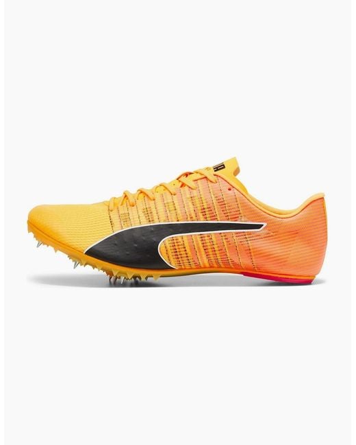 PUMA Yellow Evospeed Future 6 Track Running Spikes for men