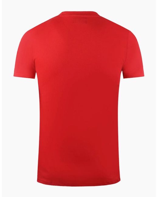 Aquascutum Red London Aldis Brand Logo T-Shirt for men