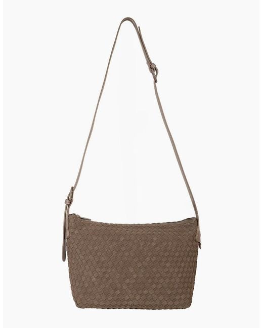 David Jones Brown Rennes Weave Hobo Bag
