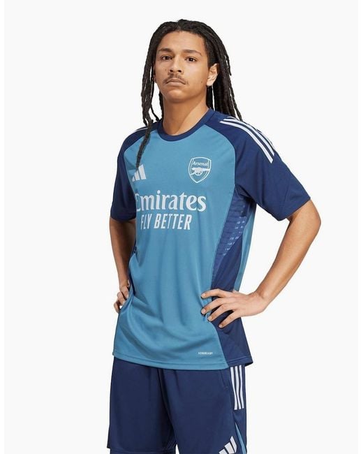 Adidas Blue Arsenal Tiro 25 Competition Training Shirt Adults for men