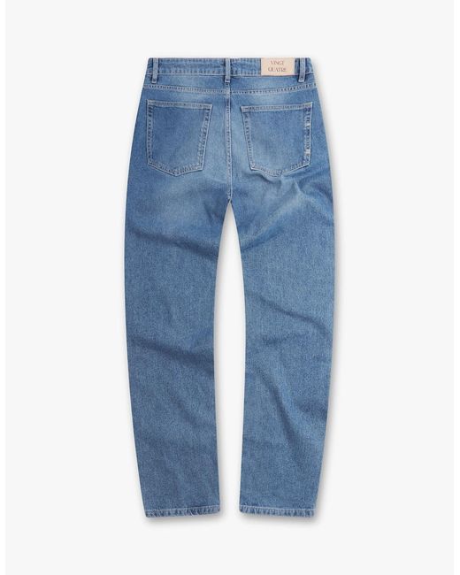 Vingt Quatre Denim Blue Vingt Quatre Slim Fit Light Jeans for men