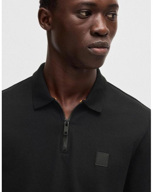Boss Black Boss Passerzip Zip Placket Polo Shirt for men