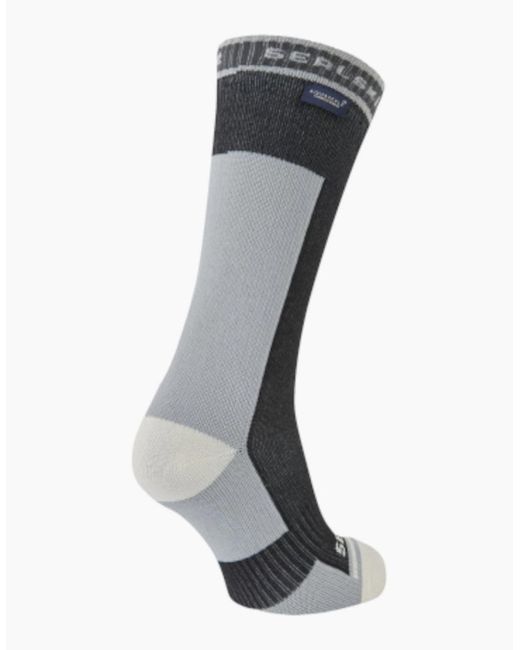 SealSkinz Blue Holverstone Mid Length Running Socks for men