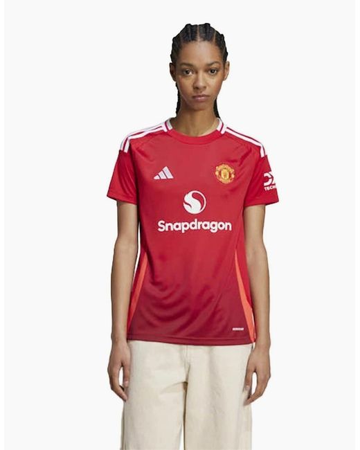 Adidas Red Manchester United Home Shirt 2024 2025