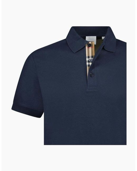 Burberry Blue Hartford Polo Shirt for men