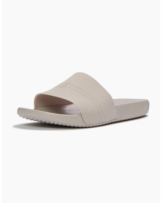 Fitflop White Iqushion Pool Polyurethane Pale Slides for men