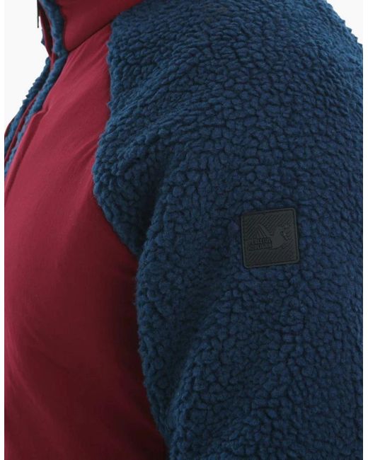 PEACEFUL HOOLIGAN Blue Cyclone /Wine Fleece for men