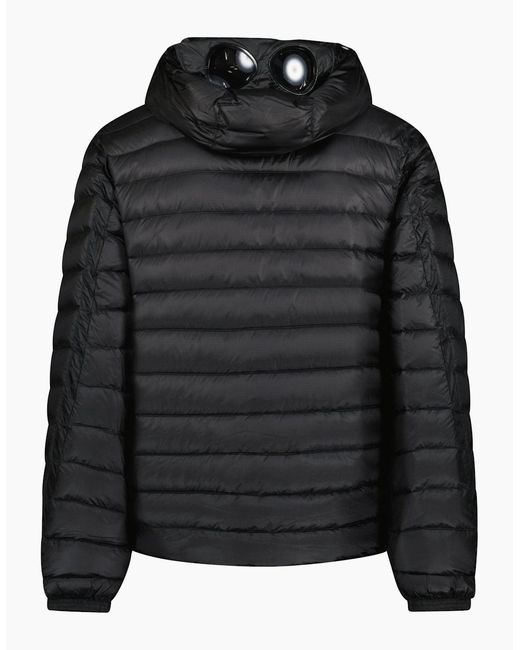 C P Company Black D.D. Padded Goggle Down Jacket for men