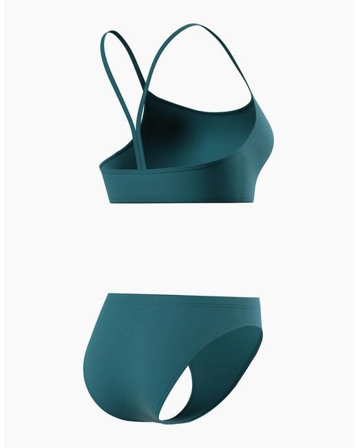 Speedo Green Ladies Logo Endurance+ Thin Strap Bikini