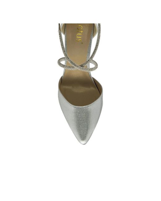 Lotus Metallic Elissa Strappy Court Shoes