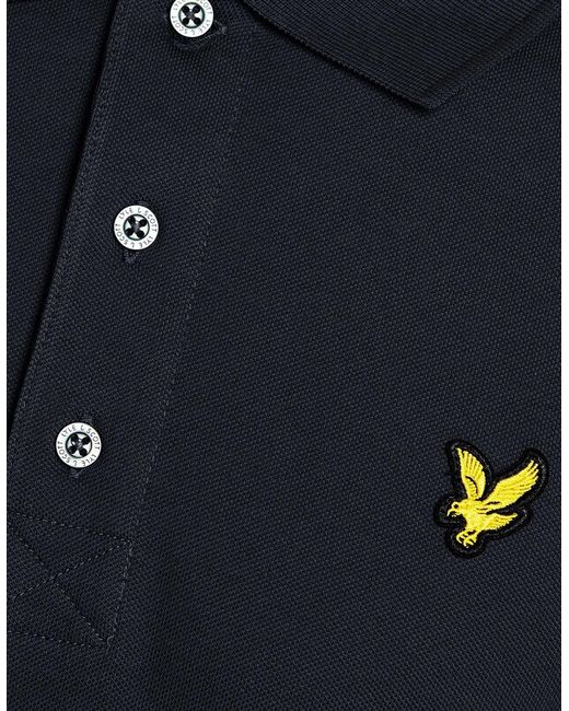 Lyle & Scott Blue Cotton Polo Shirt for men