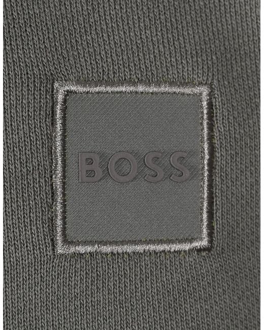 Boss Gray Boss Zetrust Sweatshirt Open for men
