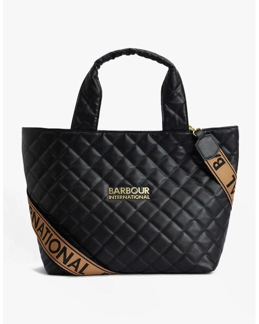 Barbour Black B.Intl Battersea Quilted Mini Tote Bag