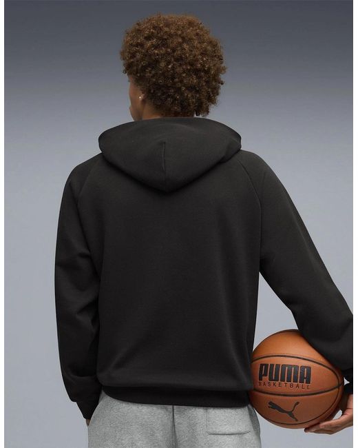 PUMA Black Melo Alwayz On 1 Performance Hoodie for men