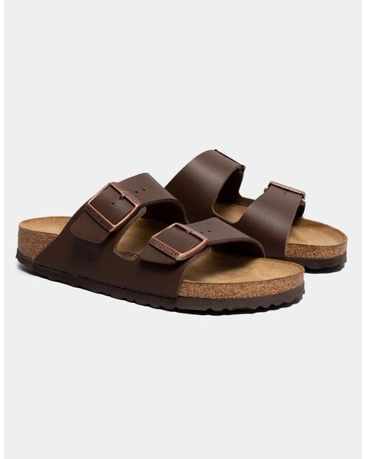 Birkenstock Arizona Brown Narrow Birko-Flor Sandals