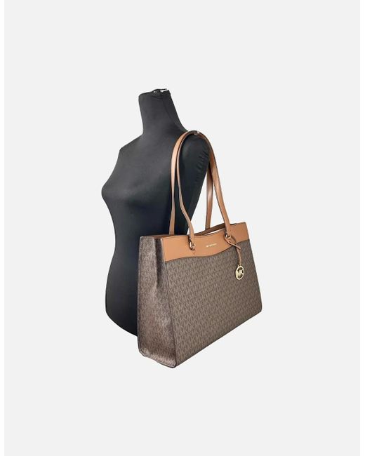 Michael Kors Gray Jet Set Pocket Tote Handbag