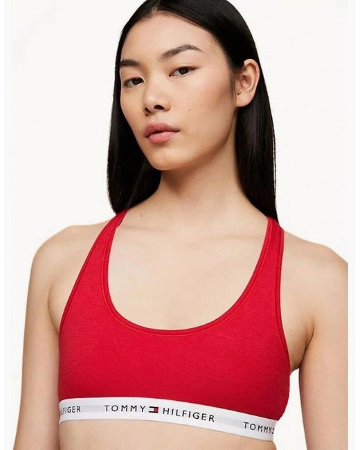 Tommy Hilfiger Red Tommy Icons Unlined Bralette