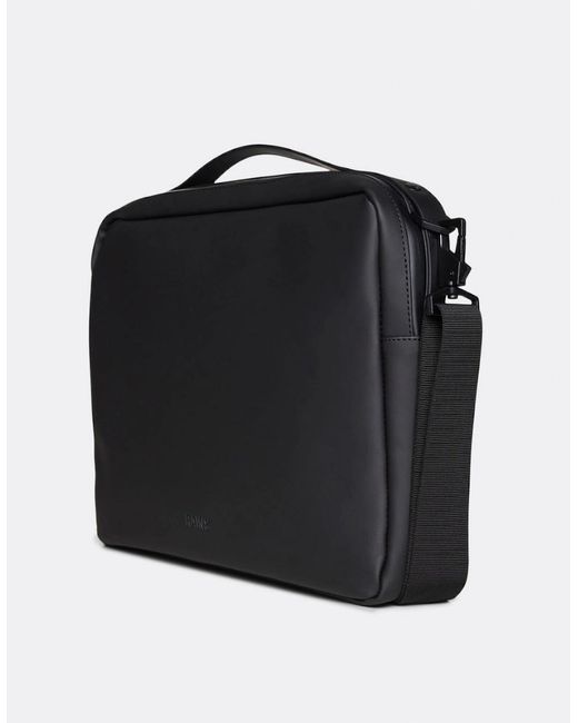 Rains Black Laptop Bag 13 /14