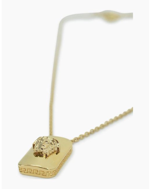 Versace White Medusa Necklace for men