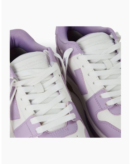 Off-White c/o Virgil Abloh Purple Out Of Office Low Top Trainers