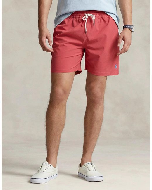 Polo Ralph Lauren Red Traveller Swim Shorts 053 Antucket for men