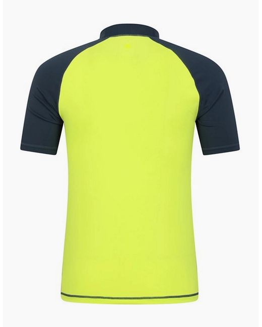 Mountain Warehouse Yellow Uv Protection Rash Guard for men