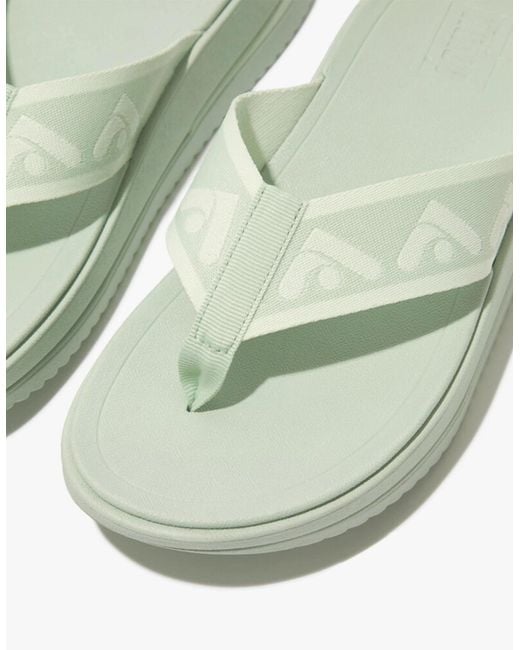 Fitflop Green Surff Webbing Toe Post Sagebrush