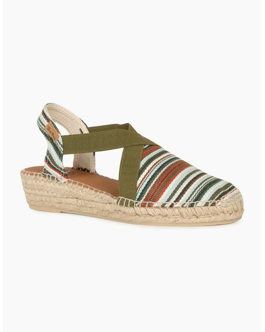 Toni Pons Metallic Vinaros Low Wedge Sandals