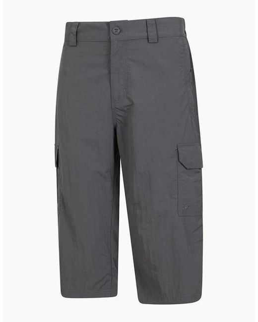 Mountain Warehouse Blue Explore 3/4 Shorts for men