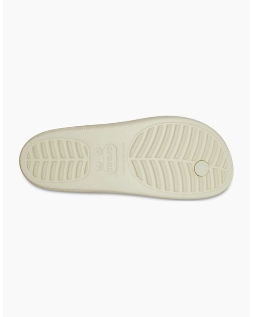 CROCSTM White Classic Summer Nostalgia Platform Flip Flops