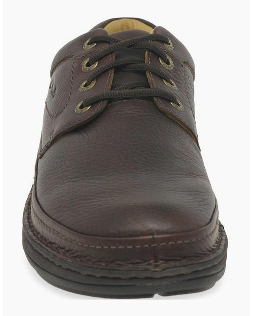 Clarks Brown Nature Three Shoes for men