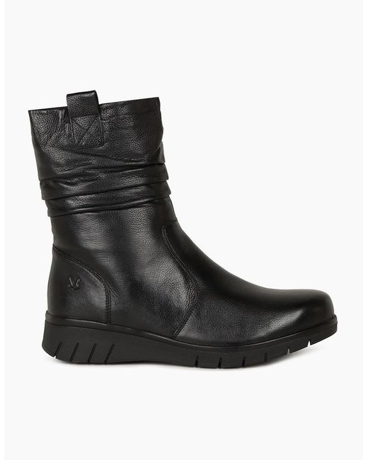 Caprice Black Bella Warm Lined Ankle Boots