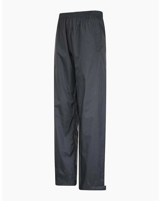Mountain Warehouse Blue Downpour Waterproof Trousers for men