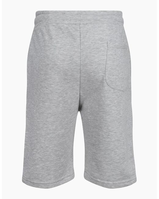 Alpha Industries Gray Logo Print Basic Ai Sweat Shorts for men