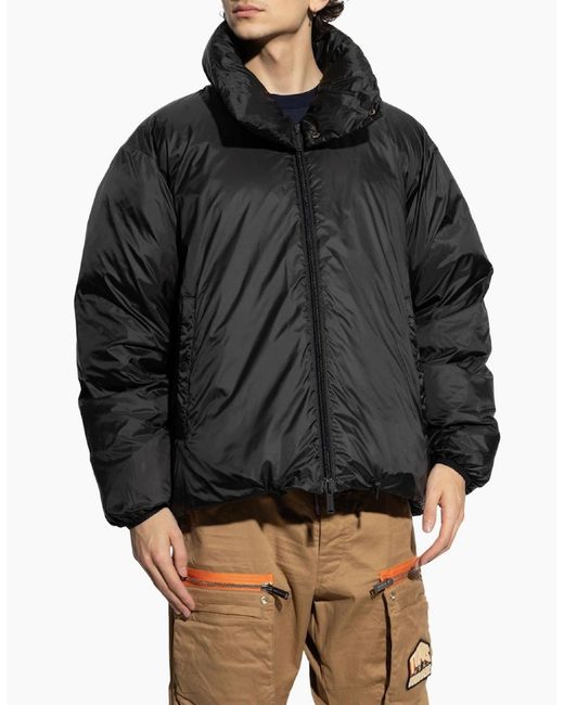 DSquared² Black Plain Puffer Jacket for men