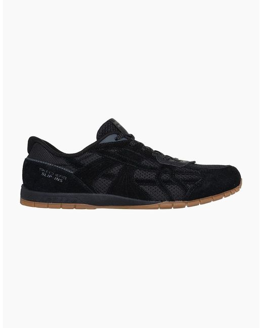 Skechers Black Retro Lite Oshare Leather Trainers