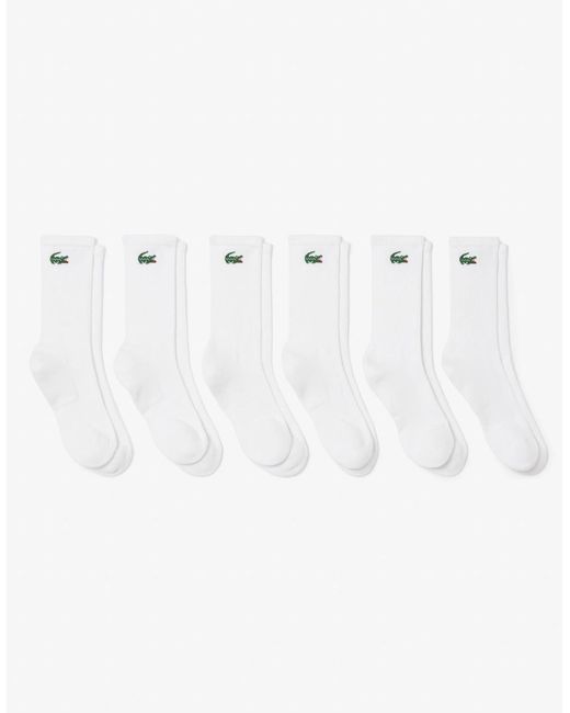 Lacoste Multicolor 6-Pack Long Sport Socks for men